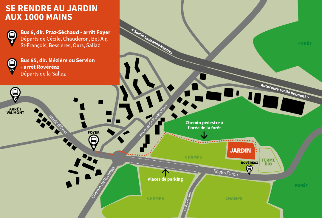 Accèder au Jardin aux 1000 mains