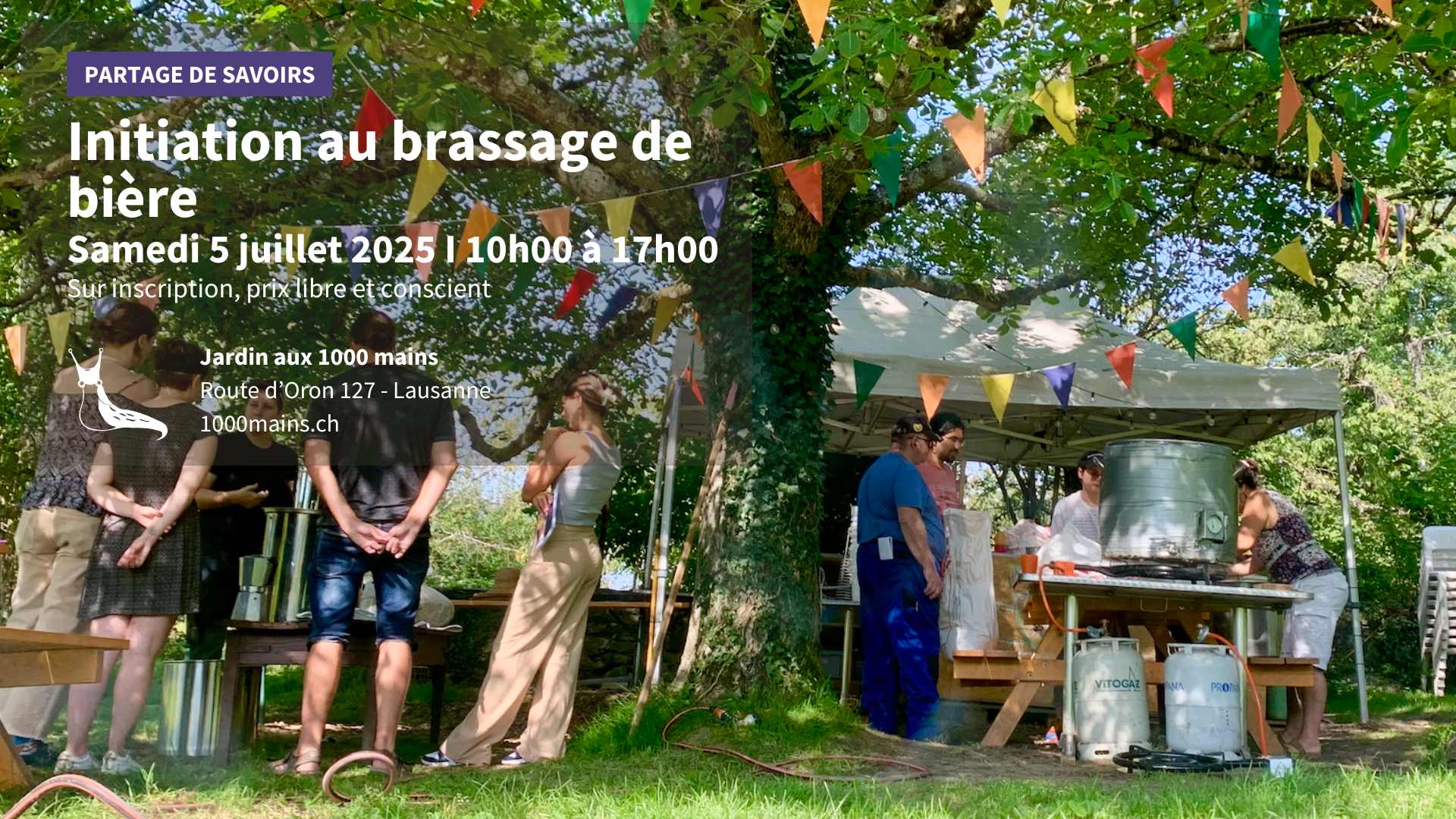 Initiation au brassage, samedi 5 juillet 2025, 10h-17h